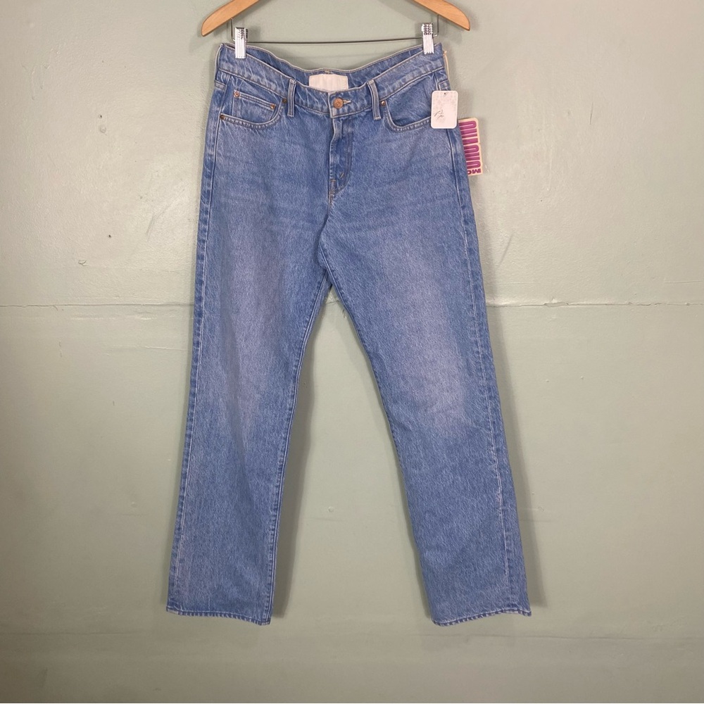 MOTHER Snacks! The Relish Heel All You Can Eat Size 29 Straight Leg Jeans Denim - Picture 2 of 9